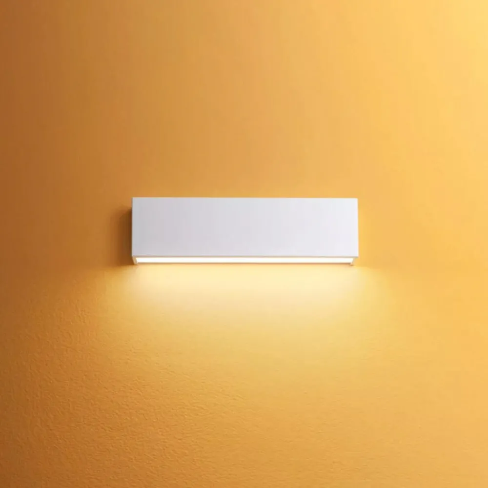 Applique Da Parete-Linea Light Applique box w1 bianca led 14w 4000k mono emissione