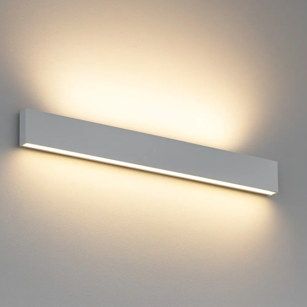 Applique Da Parete-Linea Light Applique box w2 led 41w 4000k bi emissione bianco