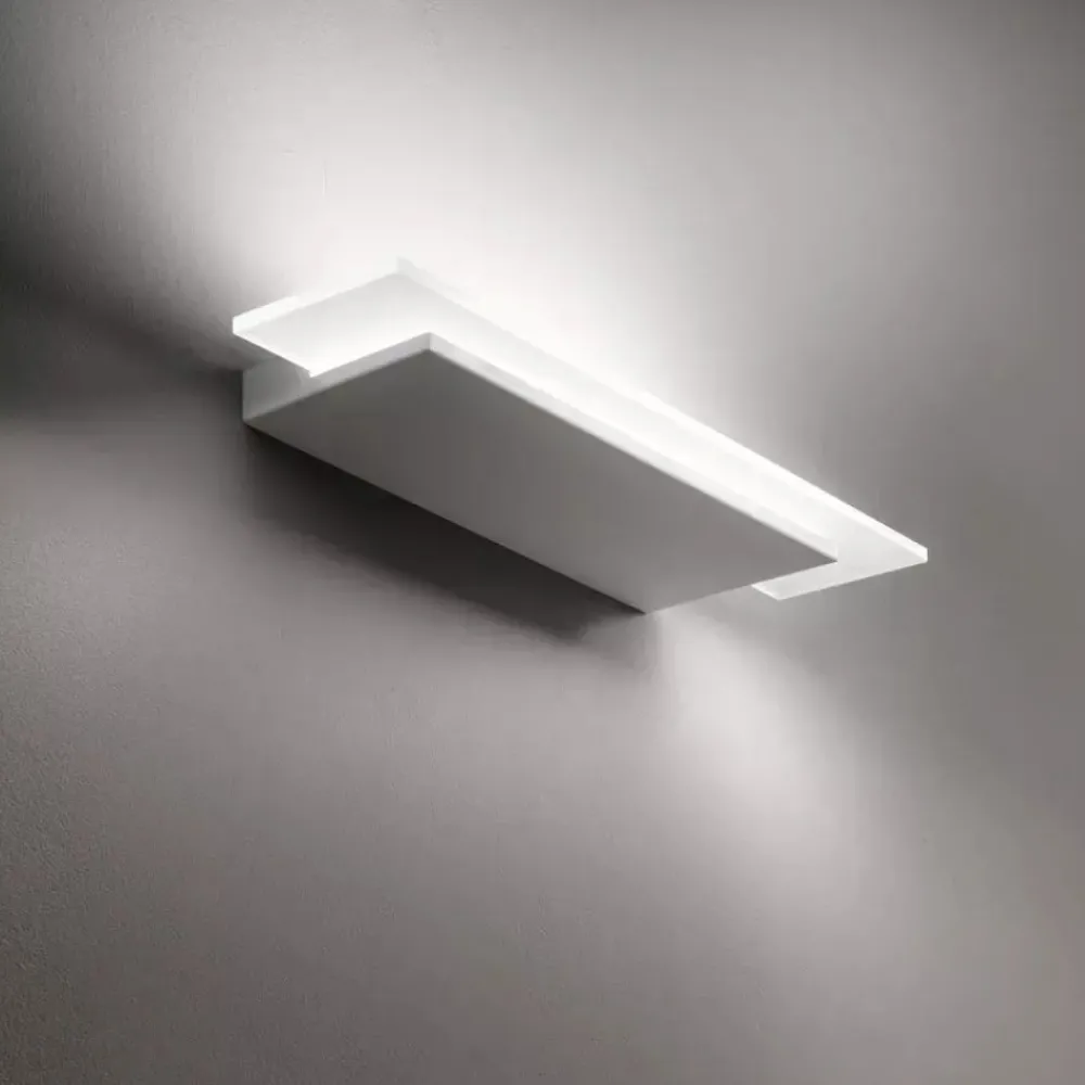 Applique Da Parete-Linea Light Applique dublight led 13w 3000k moderna bianca