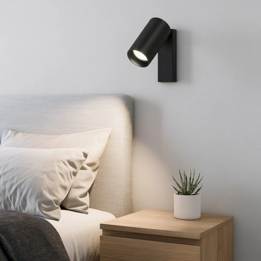 Applique Camera Da Letto-Selezionato da Mazzolaluce Applique luce orientabile nero per comodini