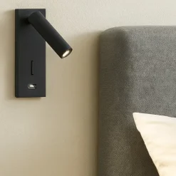 Applique Camera Da Letto-Selezionato da Mazzolaluce Applique luce orientabile per camera da letto nero
