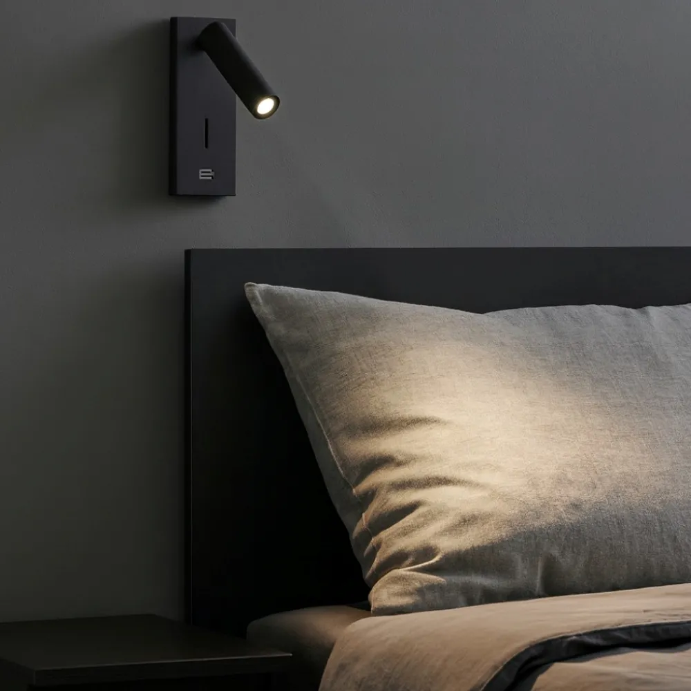 Applique Camera Da Letto-Selezionato da Mazzolaluce Applique luce orientabile per camera da letto nero