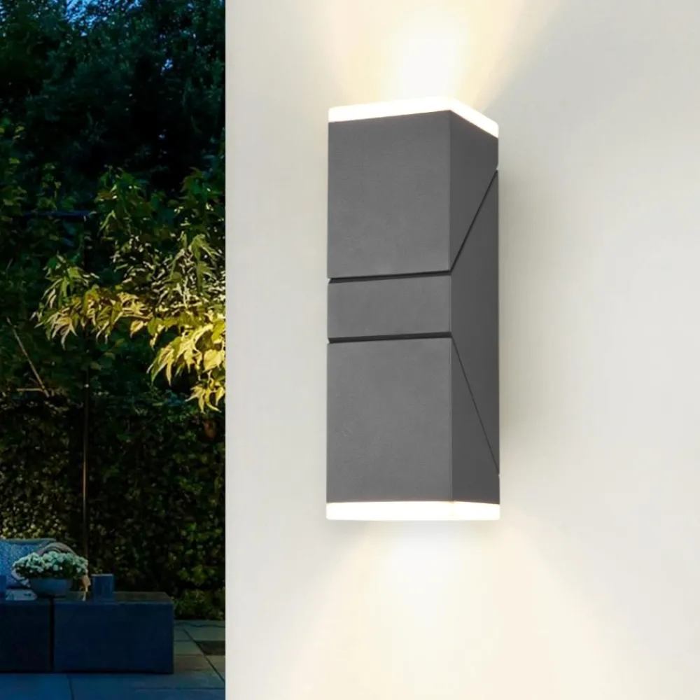 Applique Da Esterno-Selezionato da Mazzolaluce Applique luci orientabili per esterno led 3000k antracite anti corrosione