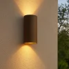 Applique Da Esterno-Selezionato da Mazzolaluce Applique marrone da esterno moderna led 12w 3000k ip54