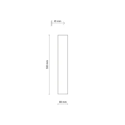 Applique Da Parete-Selezionato da Mazzolaluce Applique marrone design moderna 50 cm luce indiretta