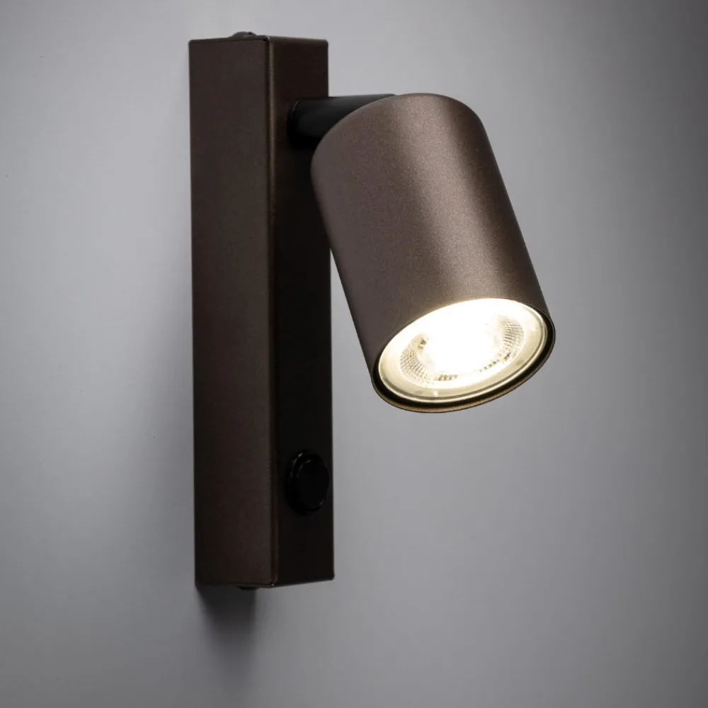 Applique Camera Da Letto-Selezionato da Mazzolaluce Applique marrone orientabile per comodino camera da letto