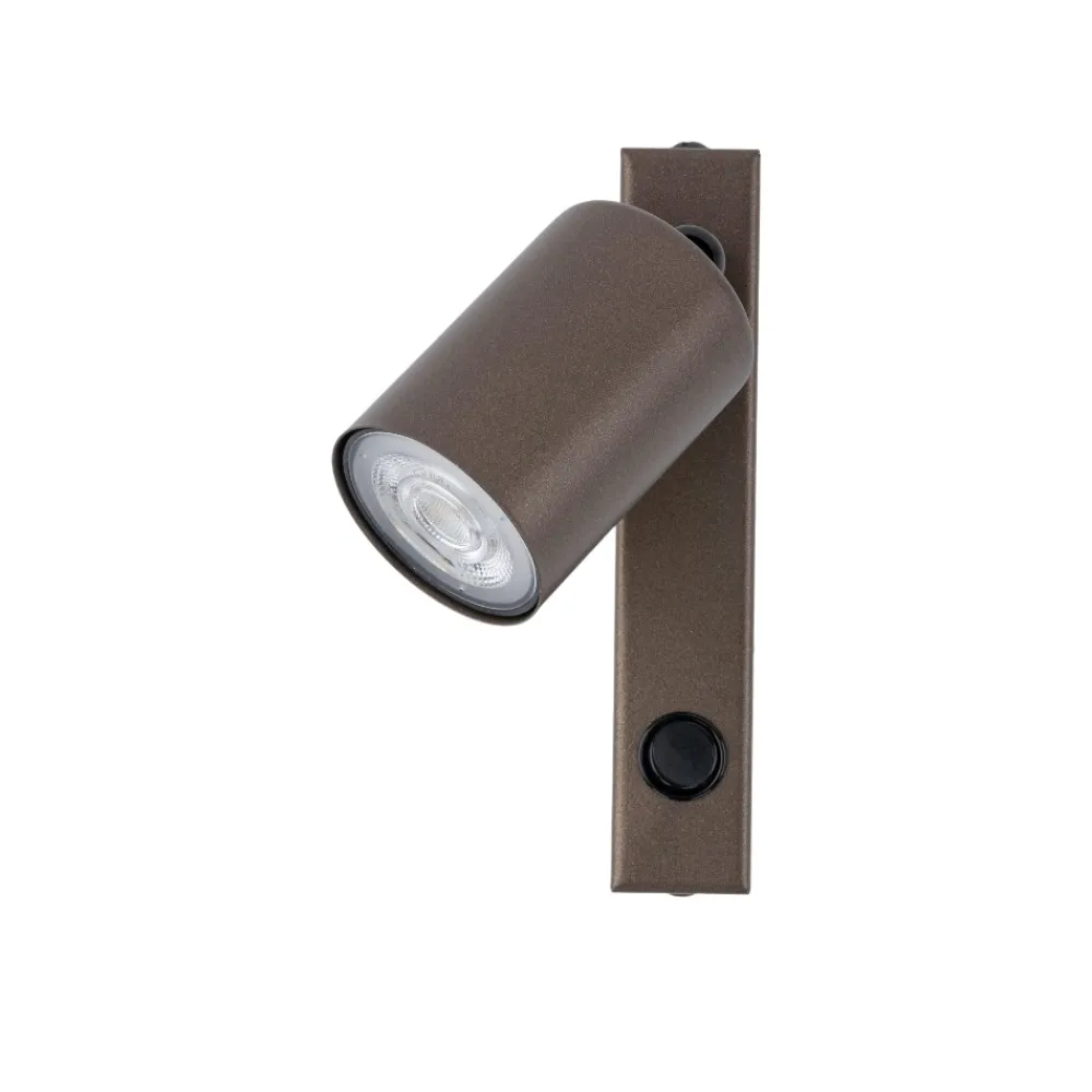 Applique Camera Da Letto-Selezionato da Mazzolaluce Applique marrone orientabile per comodino camera da letto