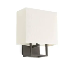 Applique Camera Da Letto-Selezionato da Mazzolaluce Applique marrone per comodini con interruttore paralume rettangolare