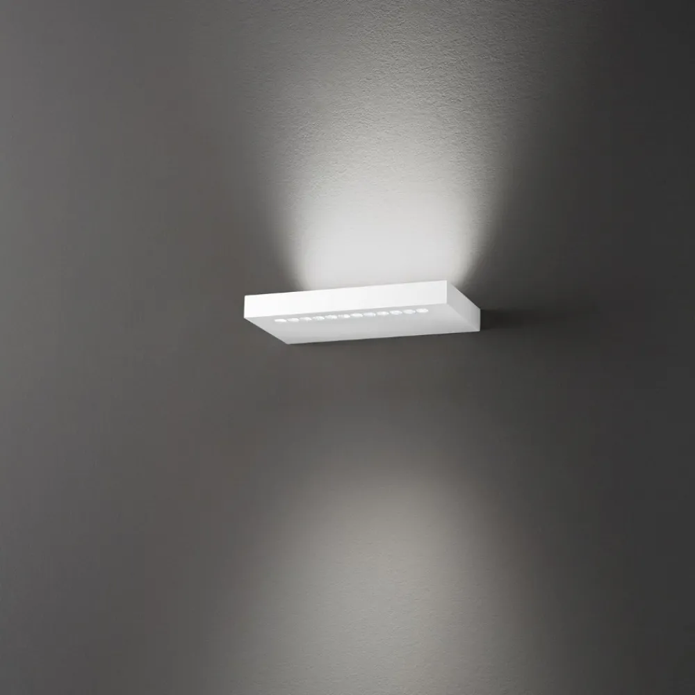 Applique Da Parete-Perenz Illuminazione Applique mensola bianca led biemissione 16w 3000k moderna bed perenz