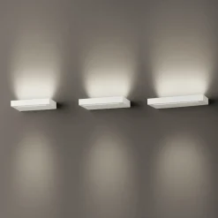 Applique Da Parete-Perenz Illuminazione Applique mensola bianca led biemissione 16w 3000k moderna bed perenz