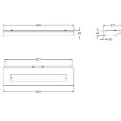 Applique Da Parete-Fabas Luce Applique mensola di legno quercia led 27w 3000k linus
