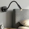 Applique Camera Da Letto-Perenz Illuminazione Applique minispy nero per comodino camera da letto