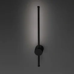 Applique Da Parete-Perenz Illuminazione Applique moderna bacchetta nera led 12w 3000k clock perenz