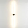 Applique Da Parete-Selezionato da Mazzolaluce Applique moderna bacchetta nero 120 cm led 20w 3000k