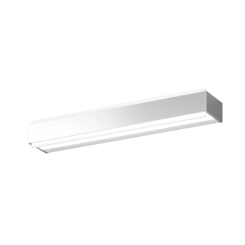 Applique Da Parete-Top Light Applique moderna bios argento rettangolare led 3000k 400k