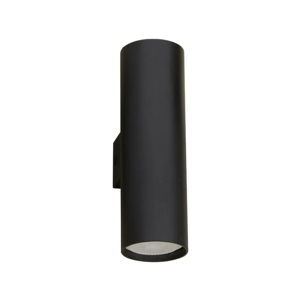 Applique Da Parete-Selezionato da Mazzolaluce Applique moderna cilindro nero da parete per interni