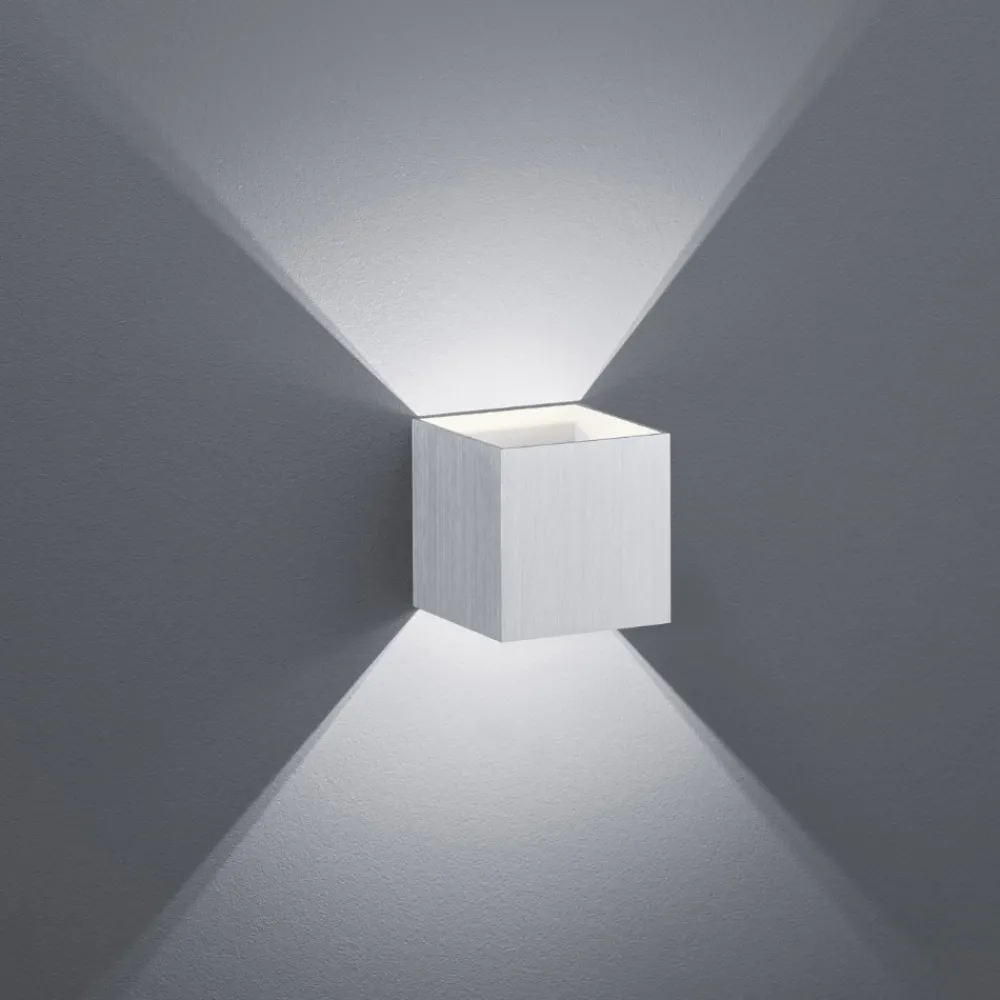 Applique Da Parete-Selezionato da Mazzolaluce Applique moderna cubo led 4,5w 3000k alluminio