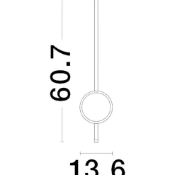Applique Da Parete-Selezionato da Mazzolaluce Applique moderna design da parete bianca led 18w 3000k
