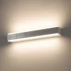 Applique Da Parete-Top Light Applique moderna foglia argento bios led 24w