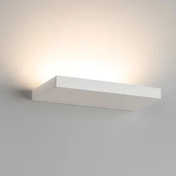 Applique Da Parete-IsyLuce Applique moderna plate bianco led 12w 3000k 4000k