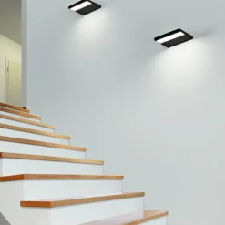 Applique Da Parete-IsyLuce Applique moderna plate bianco led 12w 3000k 4000k