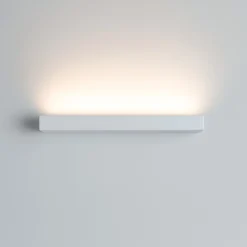 Applique Da Parete-IsyLuce Applique moderna plate bianco led 12w 3000k fp