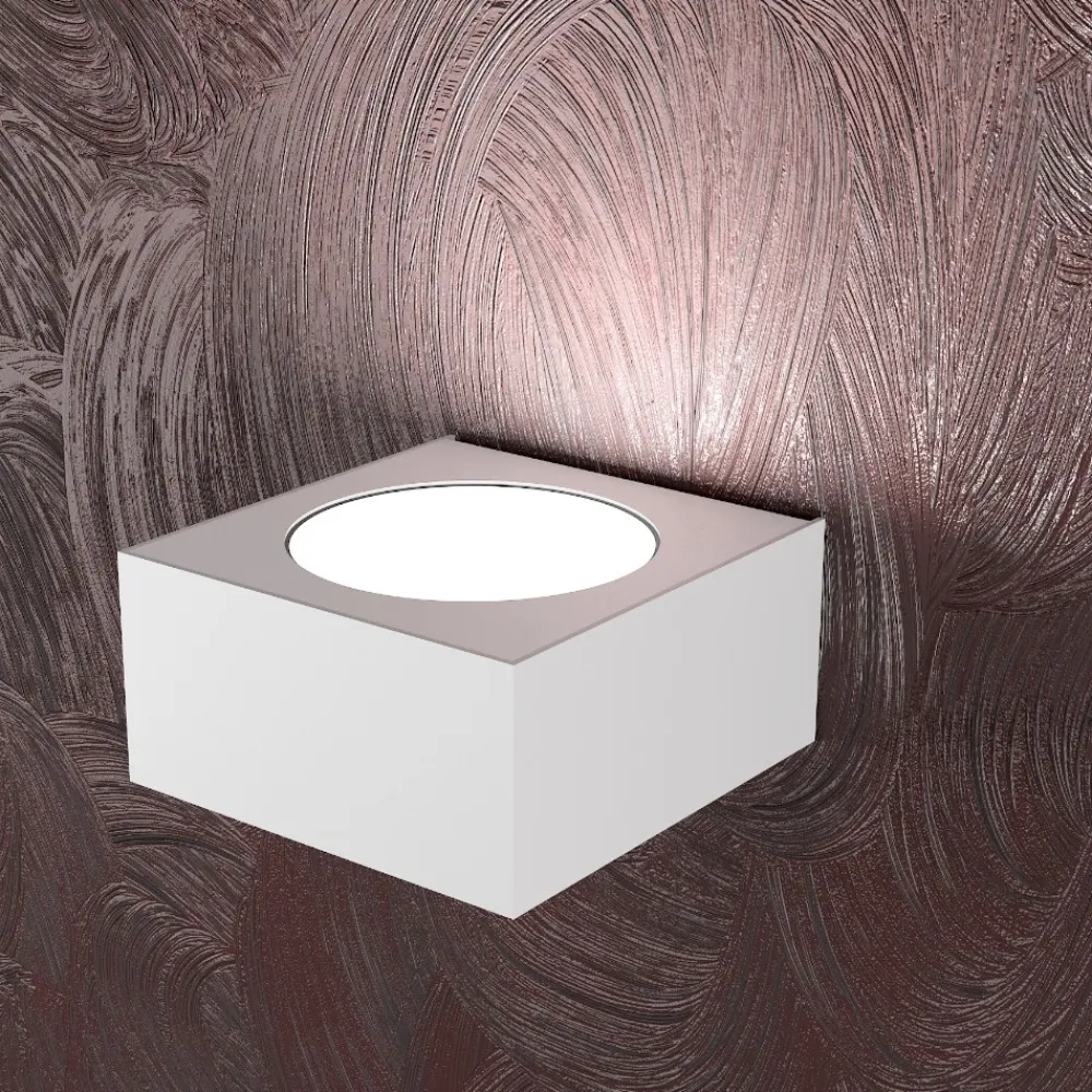 Applique Da Parete-Top Light Applique moderna led bianco da parete area toplight