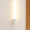 Applique Da Parete-Ondaluce Applique moderna led 3000k dimmerabile 90cm agos bianca