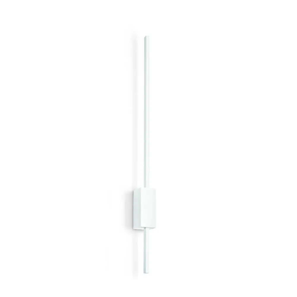 Applique Da Parete-Ondaluce Applique moderna led 3000k dimmerabile 90cm agos bianca