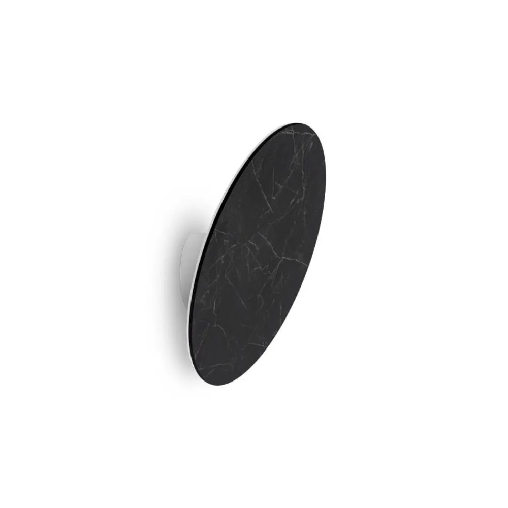 Applique Da Parete-Linea Light Applique moderna led 19w nero gemini w2