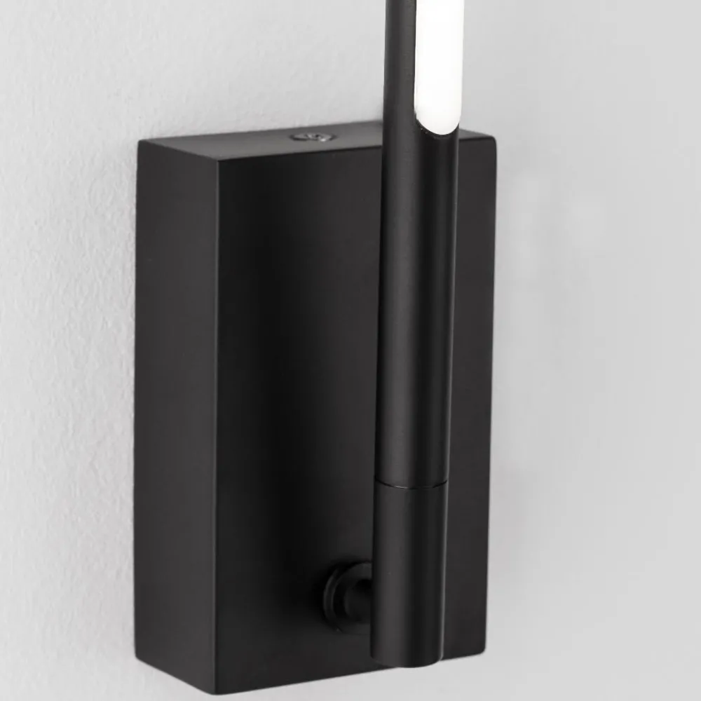 Applique Da Parete-Selezionato da Mazzolaluce Applique moderna nera orientabile led 3000k 1 luce