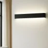 Applique Da Parete-Ondaluce Applique moderna nera sasha led 3000k per salotto