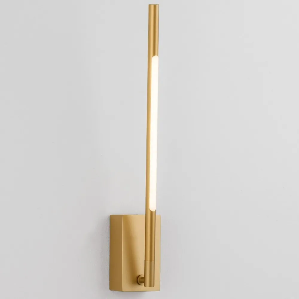 Applique Da Parete-Selezionato da Mazzolaluce Applique moderna orientabile bacchetta oro led 6w 3000k