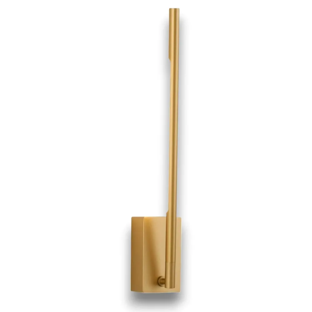 Applique Da Parete-Selezionato da Mazzolaluce Applique moderna orientabile bacchetta oro led 6w 3000k