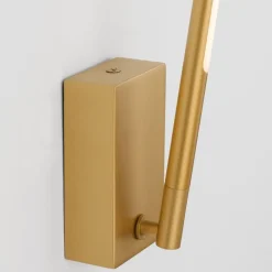 Applique Da Parete-Selezionato da Mazzolaluce Applique moderna orientabile bacchetta oro led 6w 3000k