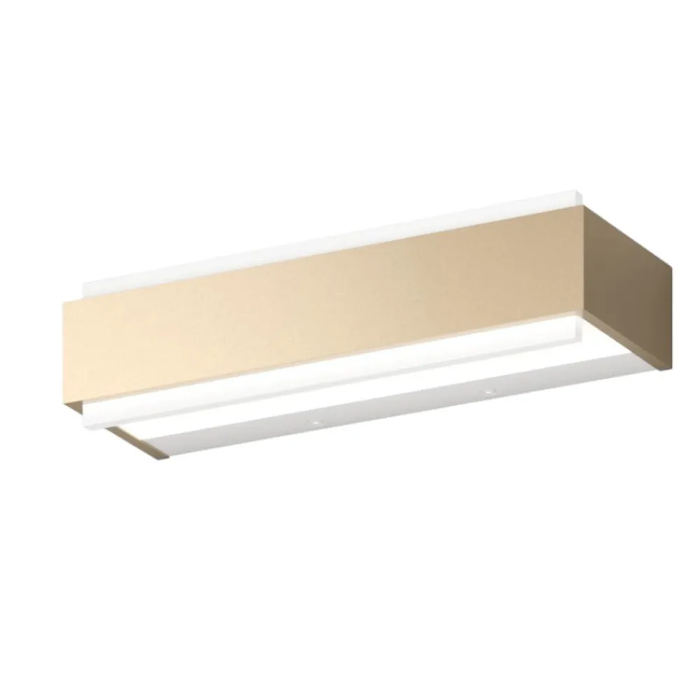 Applique Da Parete-Top Light Applique moderna oro rettangolare bios dm