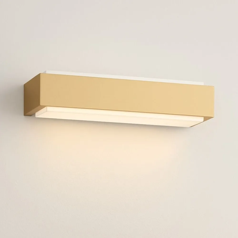 Applique Da Parete-Top Light Applique moderna oro rettangolare bios dm