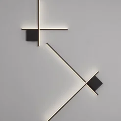 Applique Da Parete-Selezionato da Mazzolaluce Applique moderna per interni nero led 21w 2700k dimmerabile