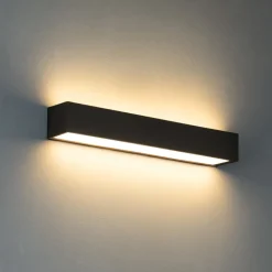 Applique Da Parete-Top Light Applique moderna rettangolare marrone led 18w 3000k 4000k