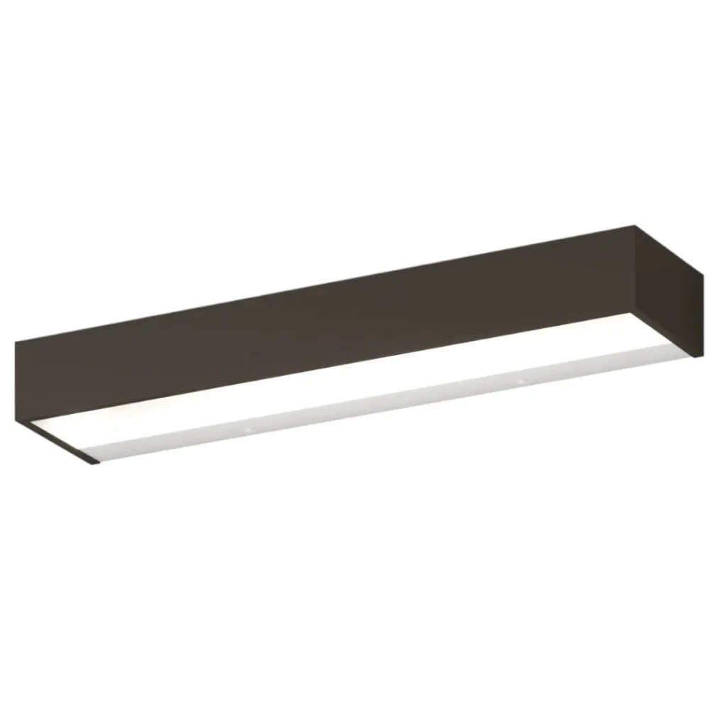 Applique Da Parete-Top Light Applique moderna rettangolare marrone led 18w 3000k 4000k