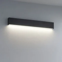 Applique Da Parete-Linea Light Applique mono emissione led 28w 2700k box w1 cemento