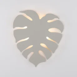 Applique Da Parete-Selezionato da Mazzolaluce Applique monstera grande beige per soggiorno