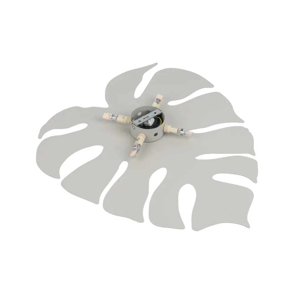 Applique Da Parete-Selezionato da Mazzolaluce Applique monstera grande beige per soggiorno