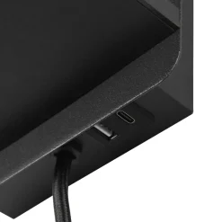 Applique Camera Da Letto-Selezionato da Mazzolaluce Applique multifunzione nero per camera da letto da comodino con base ricarica