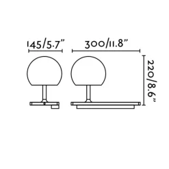 Applique Camera Da Letto-Selezionato da Mazzolaluce Applique multifunzione per comodino camera da letto lato destro caricatore wireless usb