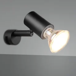 Applique Da Bagno-Selezionato da Mazzolaluce Applique nera da bagno luce orientabile moderna