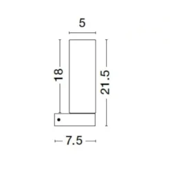 Applique Da Bagno-Selezionato da Mazzolaluce Applique nera da bagno moderno vetro bianco ip44