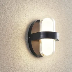 Applique Da Esterno-Selezionato da Mazzolaluce Applique nera da esterno moderna led 7w 3000k