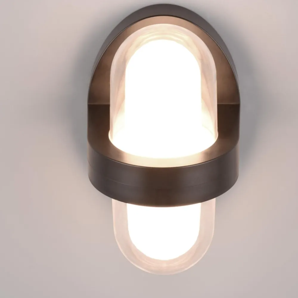 Applique Da Esterno-Selezionato da Mazzolaluce Applique nera da esterno moderna led 7w 3000k