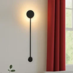 Applique Da Parete-Selezionato da Mazzolaluce Applique nera da parete moderna design per interno